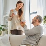 Couple in their cozy living room
