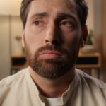 Closeup of man looking confused