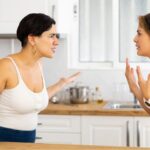 Women arguing in the kitchen