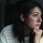 Women staring and looking upset