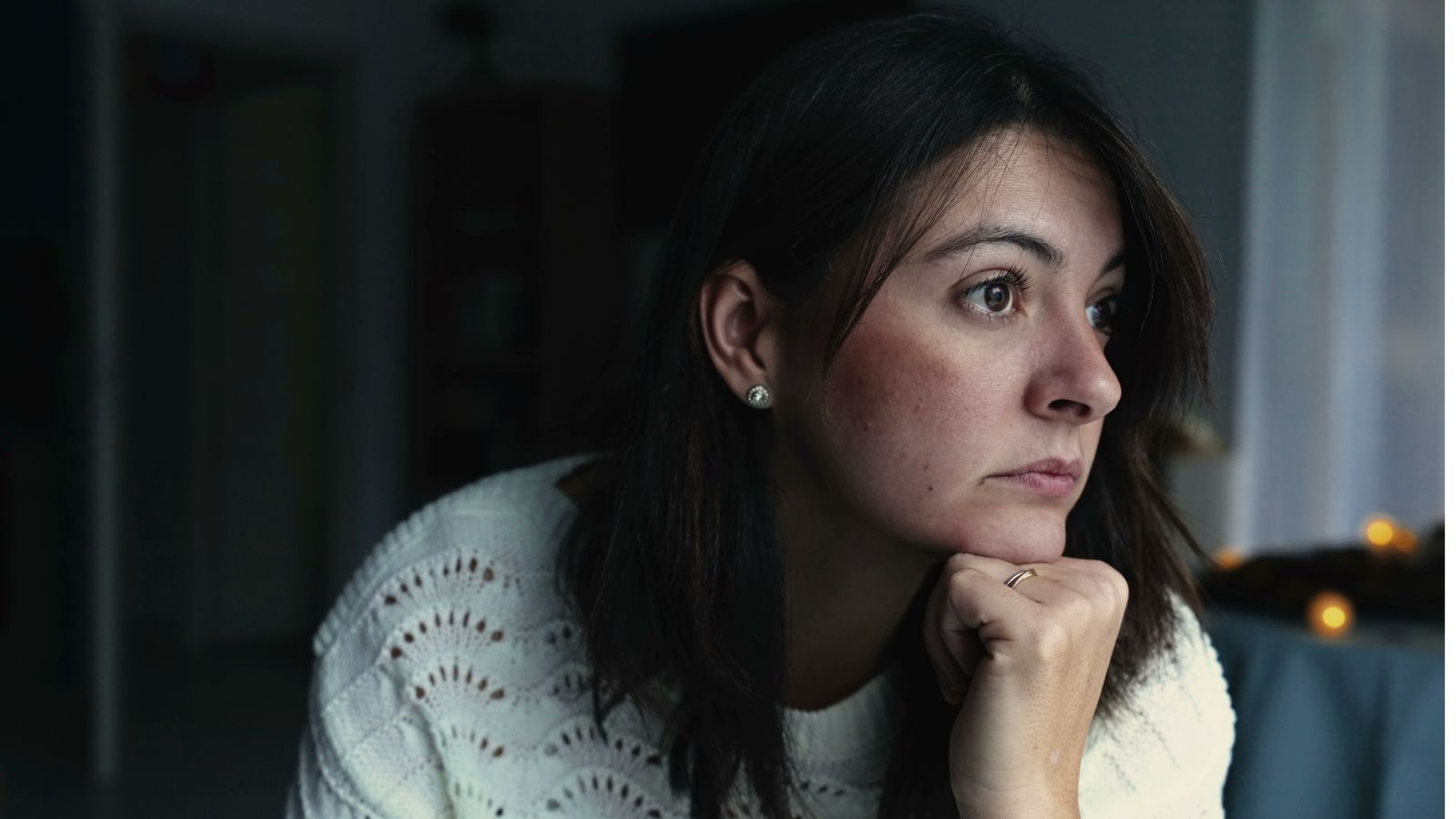 Women staring and looking upset