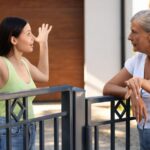 Women neighbors arguing