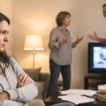 Adult daughter annoyed with her parents fighting